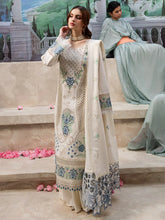 MAHNUR - 3PC LAWN EMBROIDERED SHIRT WITH LAWN LASER EMBROIDERED DUPATTA AND TROUSER - HZG2177